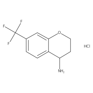 (R)-7-(Trifluoromethyl)chroman-4-amine hydrochloride Structure