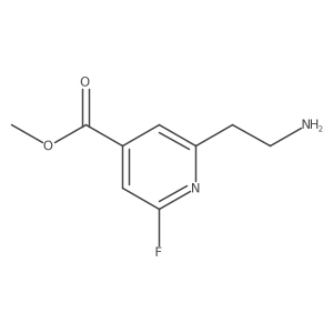 Methyl 2-(2-aminoethyl)-6-fluoroisonicotinate结构式