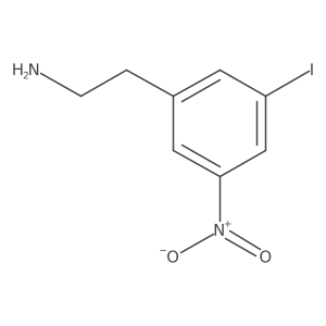 2-(3-Iodo-5-nitrophenyl)ethanamine结构式