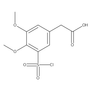 2-[3-(Chlorosulfonyl)-4,5-dimethoxyphenyl]acetic acid结构式