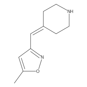4-[(5-Methyl-1,2-oxazol-3-YL)methylidene]piperidine结构式