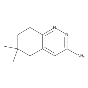 6,6-Dimethyl-5,6,7,8-tetrahydrocinnolin-3-amine Structure
