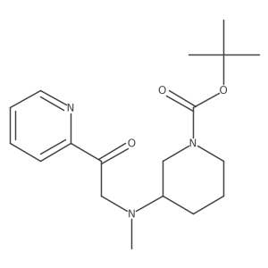 (S)-tert-butyl 3-(methyl(2-oxo-2-(pyridin-2-yl)ethyl)amino)piperidine-1-carboxylate Structure