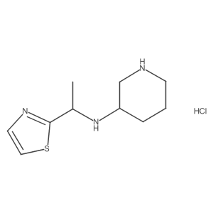 (3S)-N-(1-(thiazol-2-yl)ethyl)piperidin-3-amine hydrochloride结构式