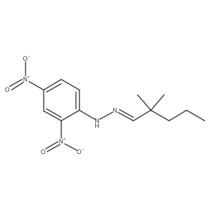 2,2-Dimethylpentanal 2-(2,4-dinitrophenyl)hydrazone结构式