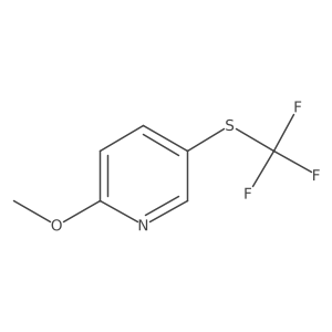 2-Methoxy-5-((trifluoromethyl)thio)pyridine Structure