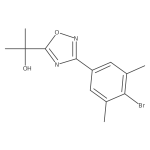 3-(4-Bromo-3,5-dimethyl-phenyl)-5-(2-hydroxy-prop-2-yl)-[1,2,4]oxadiazole Structure