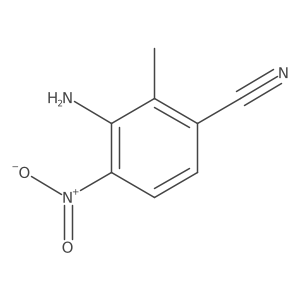 3-Amino-2-methyl-4-nitrobenzonitrile结构式
