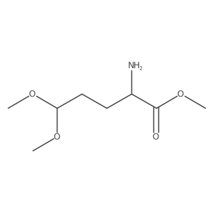 methyl (2S)-2-amino-5,5-dimethoxypentanoate结构式