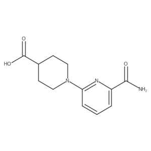 1-(6-Carbamoylpyridin-2-yl)piperidine-4-carboxylic acid Structure