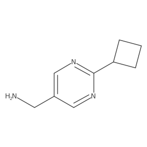 (2-Cyclobutylpyrimidin-5-yl)methanamine Structure