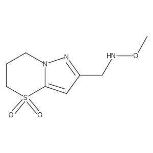 5H-Pyrazolo[5,1-b][1,3]thiazine-2-methanamine, 6,7-dihydro-N-methoxy-, 4,4-dioxide结构式