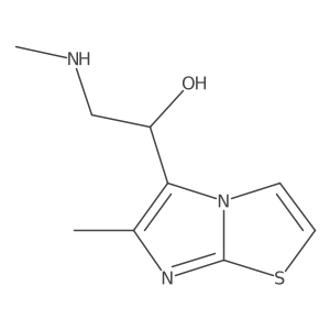 2-(Methylamino)-1-{6-methylimidazo[2,1-b][1,3]thiazol-5-yl}ethan-1-ol结构式