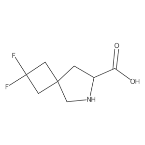 2,2-Difluoro-6-azaspiro[3.4]octane-7-carboxylic acid结构式
