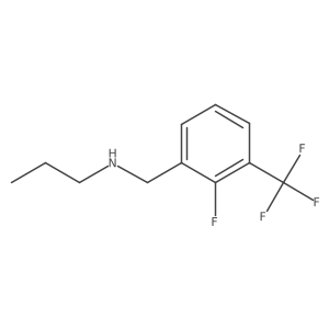 {[2-Fluoro-3-(trifluoromethyl)phenyl]methyl}(propyl)amine Structure
