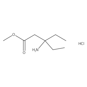 Methyl 3-amino-3-ethylpentanoate hydrochloride Structure