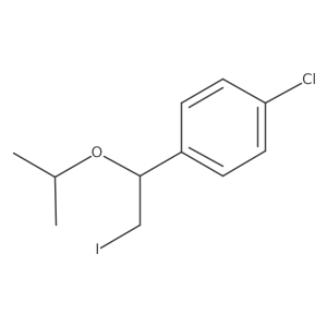 1-Chloro-4-[2-iodo-1-(propan-2-yloxy)ethyl]benzene Structure