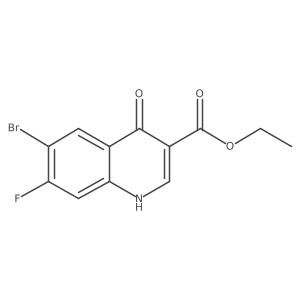 Ethyl 6-bromo-7-fluoro-4-oxo-1H-quinoline-3-carboxylate Structure