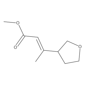 methyl (2Z)-3-(oxolan-3-yl)but-2-enoate Structure