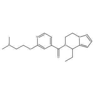 [2-[2-(Dimethylamino)ethoxy]pyridin-4-yl]-(1-ethyl-3,4-dihydro-1H-pyrrolo[1,2-a]pyrazin-2-yl)methanone Structure