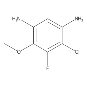 4-Chloro-5-fluoro-6-methoxybenzene-1,3-diamine Structure