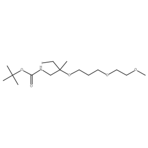 tert-butyl N-[3-iodo-2-[3-(2-methoxyethoxy)propoxy]-2-methyl-propyl]carbamate Structure