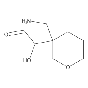 2-[3-(Aminomethyl)oxan-3-YL]-2-hydroxyacetaldehyde结构式