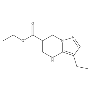 ethyl 3-ethyl-4H,5H,6H,7H-pyrazolo[1,5-a]pyrimidine-6-carboxylate Structure