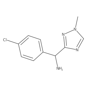 (4-Chlorophenyl)(1-methyl-1H-1,2,4-triazol-3-yl)methanamine结构式
