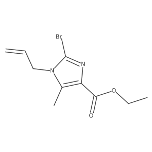 Ethyl 1-allyl-2-bromo-5-methyl-1H-imidazole-4-carboxylate结构式