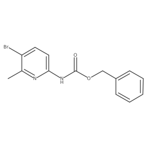 Benzyl N-(5-bromo-6-methylpyridin-2-YL)carbamate结构式