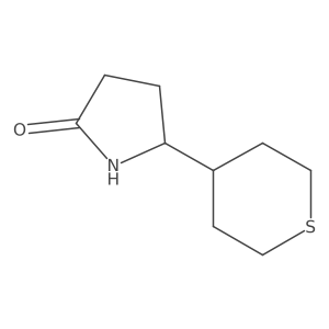 5-(Tetrahydro-2H-thiopyran-4-yl)pyrrolidin-2-one Structure