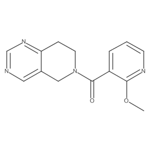 (7,8-dihydropyrido[4,3-d]pyrimidin-6(5H)-yl)(2-methoxypyridin-3-yl)methanone Structure