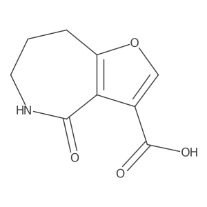 4-oxo-5,6,7,8-tetrahydro-4H-furo[3,2-c]azepine-3-carboxylic acid Structure