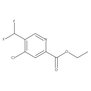 Ethyl 4-chloro-5-(difluoromethyl)picolinate Structure