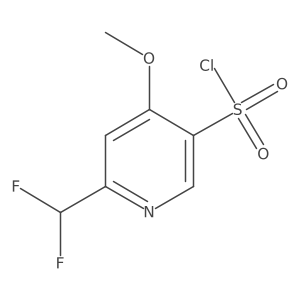 2-(Difluoromethyl)-4-methoxypyridine-5-sulfonyl chloride Structure