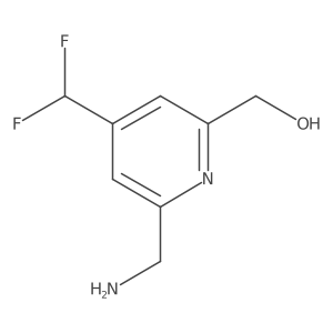 2-(Aminomethyl)-4-(difluoromethyl)pyridine-6-methanol Structure