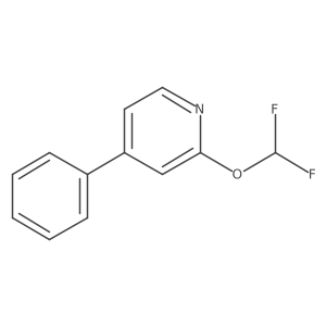 2-(Difluoromethoxy)-4-phenylpyridine Structure