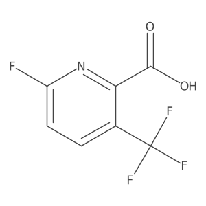 6-Fluoro-3-(trifluoromethyl)picolinic acid结构式