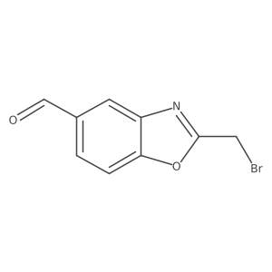 2-(Bromomethyl)benzo[d]oxazole-5-carboxaldehyde结构式