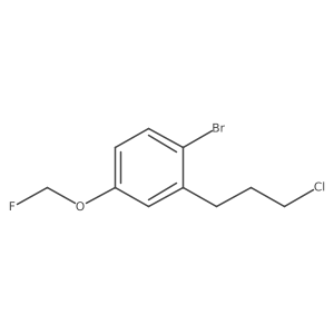 1-Bromo-2-(3-chloropropyl)-4-(fluoromethoxy)benzene Structure