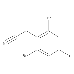 2,6-Dibromo-4-fluorophenylacetonitrile结构式
