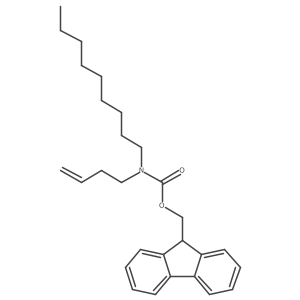 (9H-Fluoren-9-yl)methyl but-3-en-1-yl(nonyl)carbamate结构式