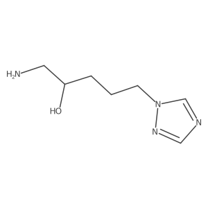 1-amino-5-(1H-1,2,4-triazol-1-yl)pentan-2-ol Structure