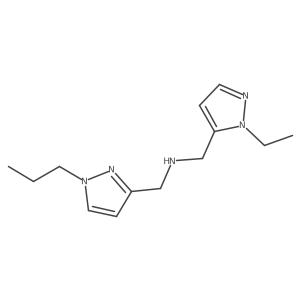 [(1-ethyl-1H-pyrazol-5-yl)methyl][(1-propyl-1H-pyrazol-3-yl)methyl]amine结构式