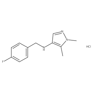 N-(4-Fluorobenzyl)-1,5-dimethyl-1H-pyrazol-4-amine结构式