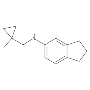 2,3-Dihydro-N-((1-methylcyclopropyl)methyl)-1h-inden-5-amine Structure