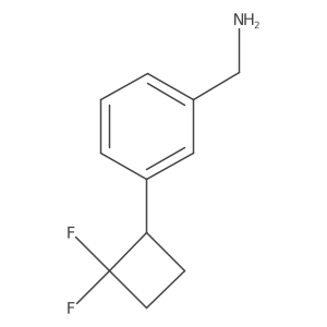 (3-(2,2-Difluorocyclobutyl)phenyl)methanamine结构式