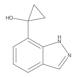 1-(1H-indazol-7-yl)cyclopropan-1-ol结构式