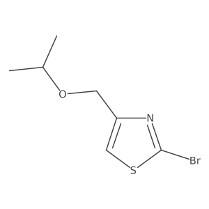 2-Bromo-4-(propan-2-yloxymethyl)-1,3-thiazole结构式